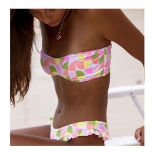 (SET) Maaji Simple Seventies Reversible Bikini Bottoms.